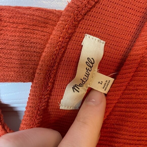 NWT Madewell Organic Cotton Peekaboo-Back Crop Tank - Picture 4 of 5